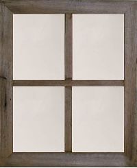 Rustic 4 Pane Barnwood Frame Window Mirrors Country Wall Accent