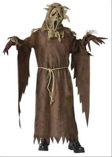 Ghost Face Scarecrow Gown Robe Mask Child Boys Halloween Costume