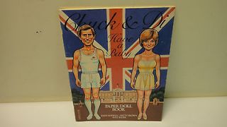 VINTAGE 1982 CHUCK AND PRINCESS DI HAVE A BABY PAPER DOLL BOOK