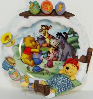 The Pooh Sweet Dreams Collector 3D Ltd Edition Bradex Plate Baby Decor