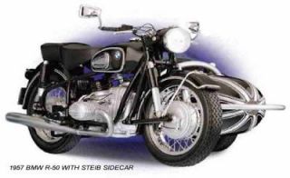 1957 BMW R 50 MOTORCYCLE ~ WITH STEIB SIDECAR ~ MAGNET