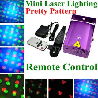 PURPLE Portable Mini Laser Stage Light Effect Projector Disco Party DJ