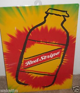 Red Stripe Jamaican Beer Bar Wall Metal Sign Man Cave 18 x 11 NEW Tie