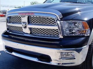 2009 2012 Dodge Ram 1500 Truck Mopar Chrome Bug Shield / Air Deflector