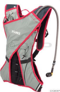Source Womens Dune Hydration Pack Gray/Red; 50oz