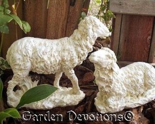 Lg WHITE SHEEP Outdoor Statues BEST NATIVITY YET NIB