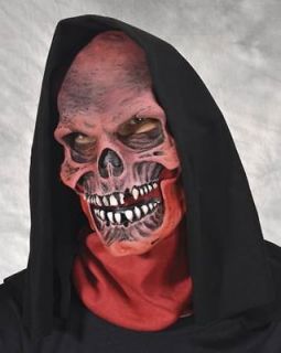 Zagone Studios Red Death Skull Mask with Hood Halloween Costume