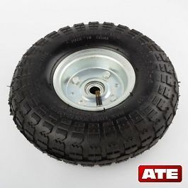 10 INCH PNEUMATIC AIR FILLED TIRE AND RIM FOR DOLLY HAND TRUCK