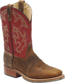 Double H Mens NEW DH3556 Brown Red Leather USA MADE Western Cowboy