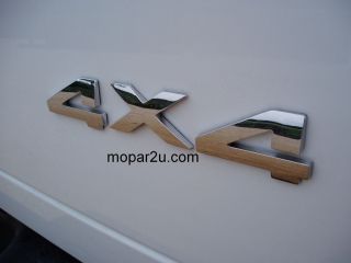 Dodge Ram 4 x 4 Chrome Emblem / Badge / Nameplate   Mopar OEM   4x4