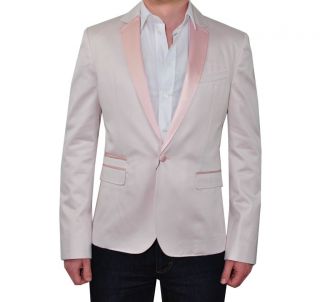1000$ D&G DOLCE & GABBANA RUNWAY Tuxedo Blazer Jacket Veste Pink Rose