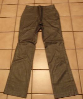 Womens Pleather Faux Leather GRAY Pants 27 x 31 Waist 27 Inseam 31