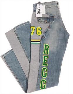 DOLCE & GABBANA Raggae 76 mens baggy jeans pants Denim D&G (blue