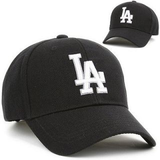 Baseball Cap Los Angeles LA Dodgers BLACK Ball Hat Outdoor Sports