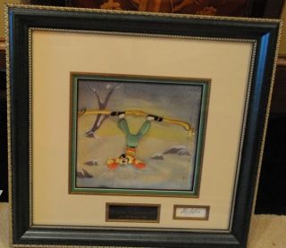 Art of Skiing Original Production Cell with Bill Justice Autograph