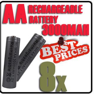 AA 2A 3000mAh 1.2V Ni Mh Grey Color Rechargeable Battery RC 