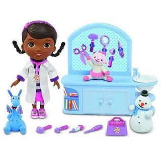 New Disney Doll Doc McStuffins Magic Talkin Talking Checkup Set 10 pc