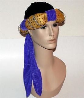 ALADDIN Genie Arabian Nights TURBAN Hat HEADGEAR COSTUME Accessory S/M