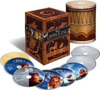 THE LION KING TRILOGY 3D (NEW & SEALED 8 DISC BLURAY/DVD COMBO) DISNEY