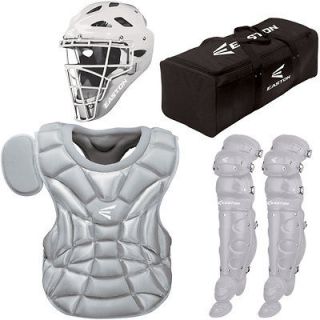 Easton Natural Youth Baseball Catchers Gear Package w/Bag   Silver