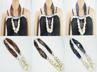 Fashion Leopard Women Jewelry Scarf Decoration Pendant Necklace