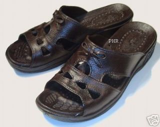 Pali Hawaii Sandals PH172   Ribbon  Women size 6 BLACK