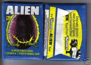 1979 Topps ALIEN Wax Pack Fresh From Box!