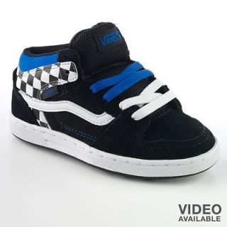 Vans EDGEMONT BOYS Skateboard Shoes size 5 black blue without box