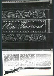 1963 ad 2 Page Winchester One Of One Thousand 1873 1876 ORIGINAL