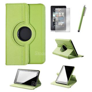 Newly listed 360 Rotating PU leather Cover Stand Folio Case For Kindle