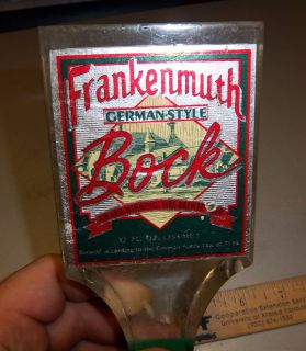 Frankenmuth German Style Bock Beer Tap Handle, nice collectible