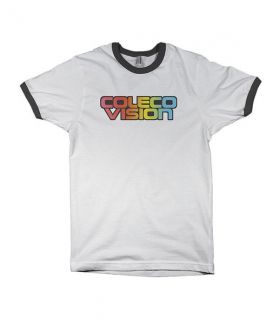 Vision 80s Logo T Shirt Vintage Video Gamer Retro Style Ringer T Shirt