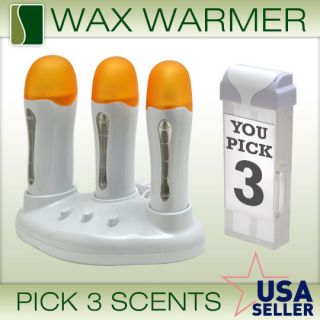 Roll On Electric Warmer Wax Heater CHOOSE 3 Cartridge Body Hair Waxing