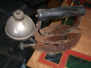 OLD VINTAGE CLOTHES IRON ANTIQUE GAS HEATED FROM LATE 30s