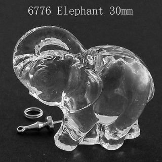 6776 ELEPHANT 30mm Crystal Pendant Element (Bail Supplied Separate