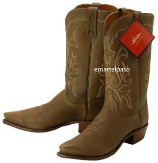589 New LUCCHESE (1883) Cowboy Boots Mens 10.5 D $400 Brown New