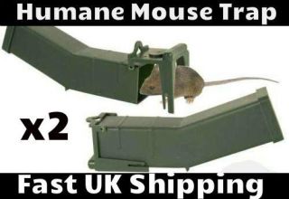 HUMANE MOUSE TRAP AUTO CATCH DOES NOT KILL MICE REUSEABLE RODENT RAT