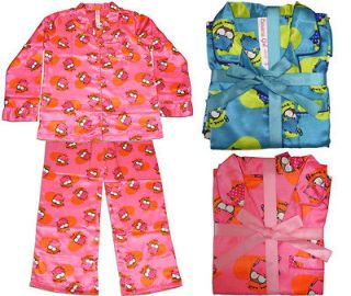 La Senza Girls Pajamas Brushed Satin Owl Sleepwear Suit Beautiful