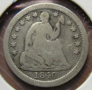 1840 O Seated Liberty Half Dime Silver Good