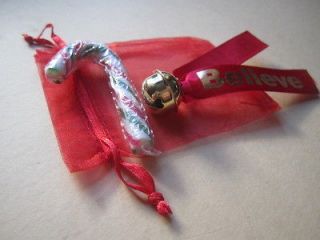 Magic Jingle Sleigh Bell Candy Cane Gift Believe SILVER or GOLD