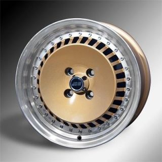 OS4 Schmidt Ronal Turbo Style 15 7 & 8 Alloy Wheels Brand New Gold