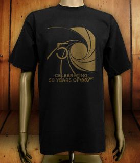 bond 50th series anniversary 007 gold rittenhouse skyfall tee t shirt