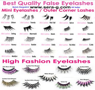 56 Types Of Fake False Eyelashes   Mini / Half / Corner / High Fashion