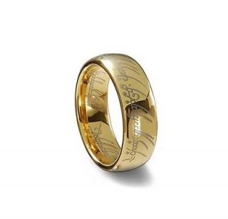 Fashion Tungsten Gold Elvish the Rings ring
