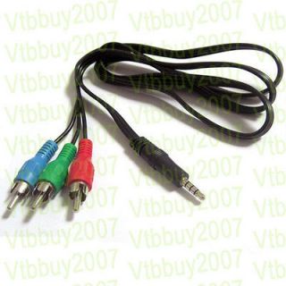 To RCA Female Audio Video Cable Connector Plug Gold Plated Jack 3 Pcs