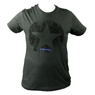Entourage   Distressed Star Charcoal Blend Male T Shirt