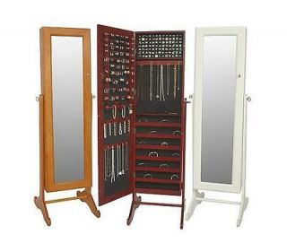 Gold & Silver Safekeeper Mirrored Jewelry Cabinet by Lori Greiner BOX