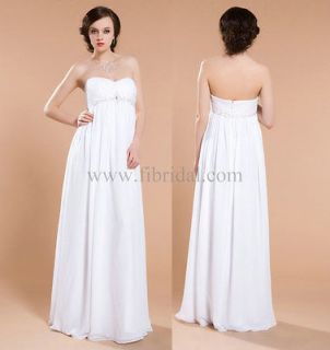 New White Strapless Sweetheart Maternity Wedding Dress Bridal Gown Au