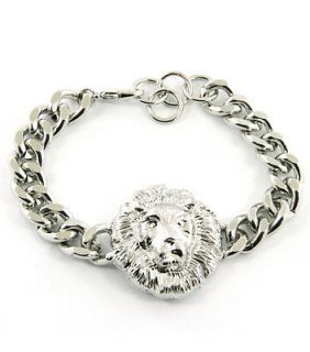 SILVER Animal Lion Bracelet Jewelry Rihanna hot trend Nicki KJLVersace