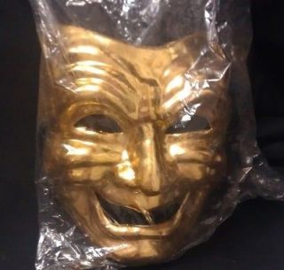 Accessory Comedy Carnival Mardi Gras Gold Wall Decor 9 Drama Mask